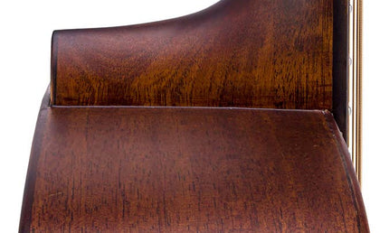 dreadnought guitar all solid mahogany, amara ebony fb, natural aged, with heavy duty bag