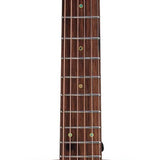 dreadnought guitar with solid mahogany top, mahogany back & sides, amara ebony fb, natural