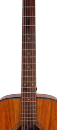 dreadnought guitar with solid mahogany top, mahogany back & sides, amara ebony fb, natural