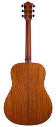 dreadnought guitar with solid mahogany top, mahogany back & sides, amara ebony fb, natural