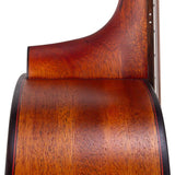 dreadnought guitar with solid mahogany top, mahogany back & sides, amara ebony fb, natural