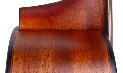 dreadnought guitar with solid mahogany top, mahogany back & sides, amara ebony fb, natural