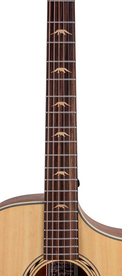 Hillside auditorium guitar, spruce top, mahogany back & sides, amara ebony fb, natural