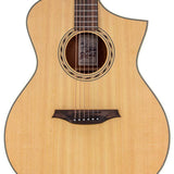 Hillside auditorium guitar, spruce top, mahogany back & sides, amara ebony fb, natural