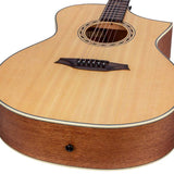 Hillside auditorium guitar, spruce top, mahogany back & sides, amara ebony fb, natural
