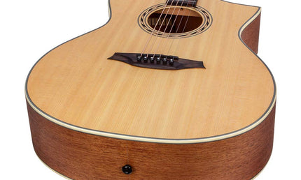 Hillside auditorium guitar, spruce top, mahogany back & sides, amara ebony fb, natural