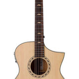 Hillside auditorium guitar, spruce top, mahogany back & sides, amara ebony fb, cutaway +EQ, natural