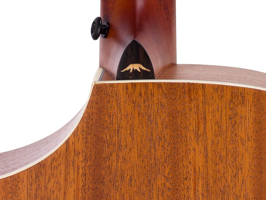 Hillside auditorium guitar, spruce top, mahogany back & sides, amara ebony fb, cutaway +EQ, natural