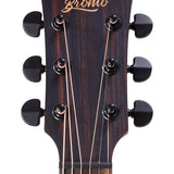 Hillside auditorium guitar, spruce top, mahogany back & sides, amara ebony fb, cutaway +EQ, natural