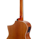 Hillside auditorium guitar, spruce top, mahogany back & sides, amara ebony fb, cutaway +EQ, natural
