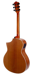 Hillside auditorium guitar, spruce top, mahogany back & sides, amara ebony fb, cutaway +EQ, natural