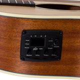 Hillside auditorium guitar, spruce top, mahogany back & sides, amara ebony fb, cutaway +EQ, natural