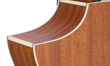 Hillside auditorium guitar, spruce top, mahogany back & sides, amara ebony fb, cutaway +EQ, natural