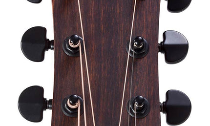 Hillside auditorium guitar with solid spruce top, mahogany b&s, cutaway, amara ebony fb, natural