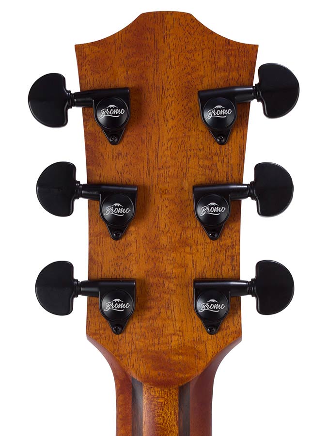Hillside auditorium guitar with solid spruce top, mahogany b&s, cutaway, amara ebony fb, natural