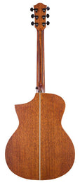 Hillside auditorium guitar with solid spruce top, mahogany b&s, cutaway, amara ebony fb, natural