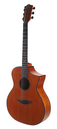 Hillside auditorium guitar with solid mahogany top, mahogany b&s, cutaway, amara ebony fb, natural