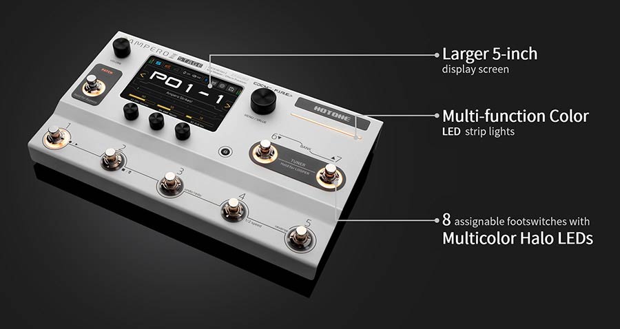 HoTone - MP-380 - Amp Modeler and Effects Processor AMPERO II STAGE