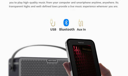 Bluetooth digital modeling amplifier PULZE with touch screen, 2x 3.5" speakers, 30W, black