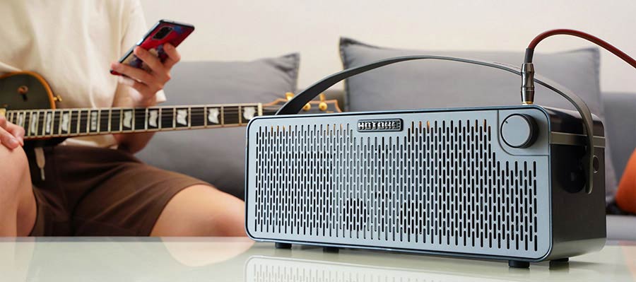 HoTone - AP-30BK - Bluetooth Digital Modeling Amplifier PULZE, Touch Screen, 2x 3 – 30W, Black