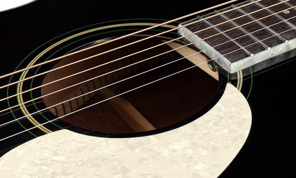 Richwood - Hsa-55-Bk - Auditorium Guitar With Solid Spruce Top – Top, Black