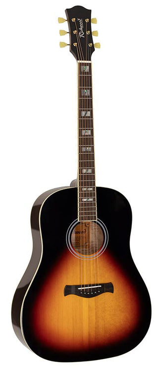 Richwood - HSDS-42-SB - dreadnought guitar with solid spruce top – Top, Sunburst