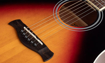 Richwood - Hsds-42-Sb - Dreadnought Guitar With Solid Spruce Top – Top, Sunburst