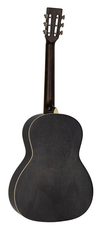 Richwood - Hsp-35-Mbk - Parlor Guitar With Solid Cedar Top – Trans Black