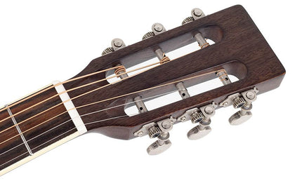 Richwood - Hsp-35-Mbk - Parlor Guitar With Solid Cedar Top – Trans Black