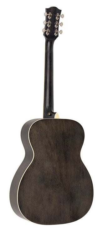 Richwood - Hsa-35-Mbk - Auditorium Guitar With Solid Cedar Top – Trans Black