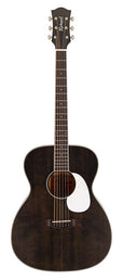 Richwood - Hsa-35-Mbk - Auditorium Guitar With Solid Cedar Top – Trans Black