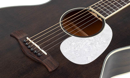 Richwood - Hsa-35-Mbk - Auditorium Guitar With Solid Cedar Top – Trans Black