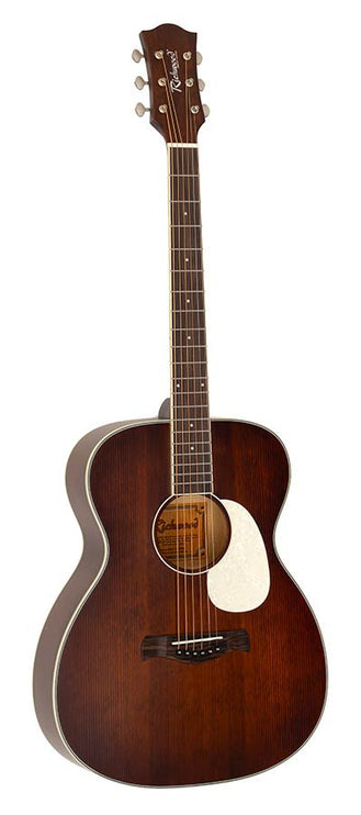 Richwood - HSA-35-MBR - auditorium guitar with solid cedar top – Trans Brown