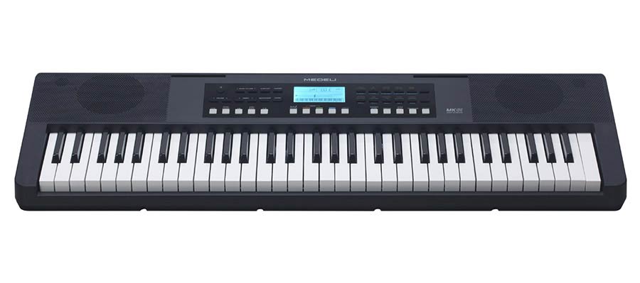 elementary keyboard, 61 touch sensitive keys (PSTK), 2 x 2,5 watt