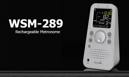 rechargeable metronome with four voices countdown timer and tap tempo