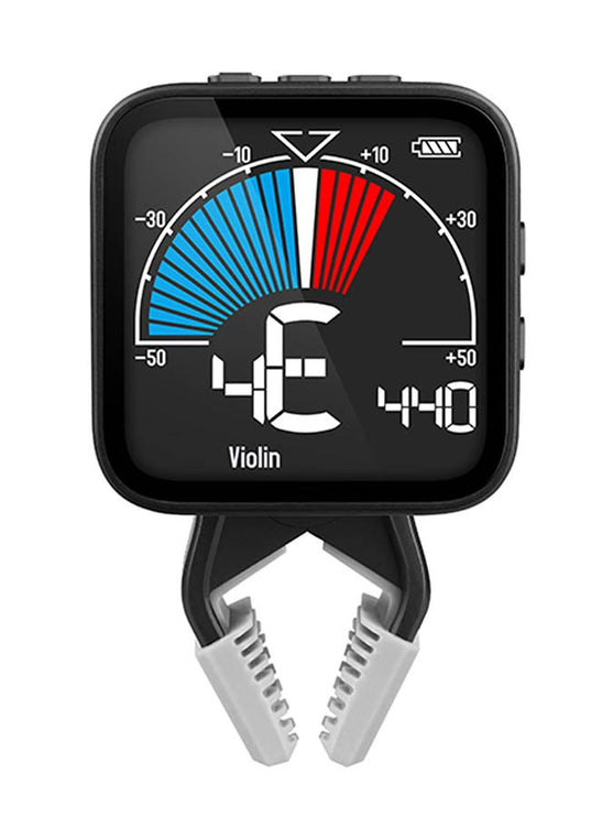 chromatic clip tuner (also violin, viola, cello, double bass), metronome and tone generator