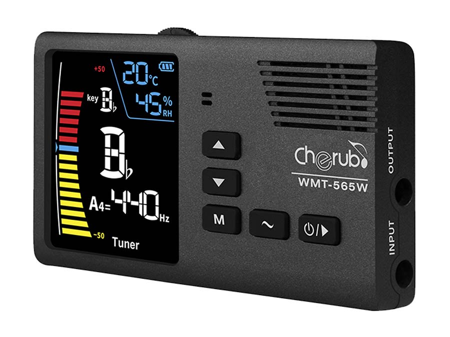 Cherub - WMT565W - Rechargeable Desktop 4-in-1 Wind Instrument Tuner