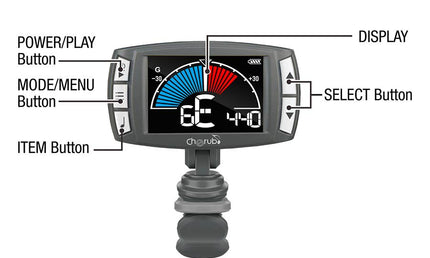 rechargeable 3 in 1 metronome-tuner with tone generator, tap tempo and four metronome voices