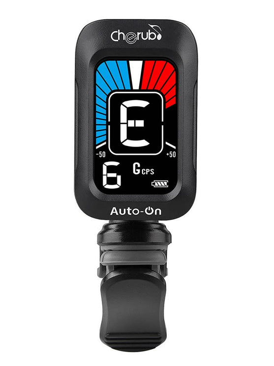 Cherub - WST-645 - rechargeable chromatic auto-on tuner (also G+B+U)
