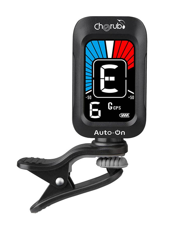 Cherub - WST-645 - Rechargeable Chromatic Auto-On Tuner (also G+B+U)
