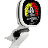 Cherub - WST-675/WH - Rechargeable Chromatic Auto-On Tuner (also G+B+U), White