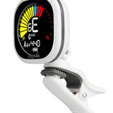 Cherub - WST-675/WH - Rechargeable Chromatic Auto-On Tuner (also G+B+U), White