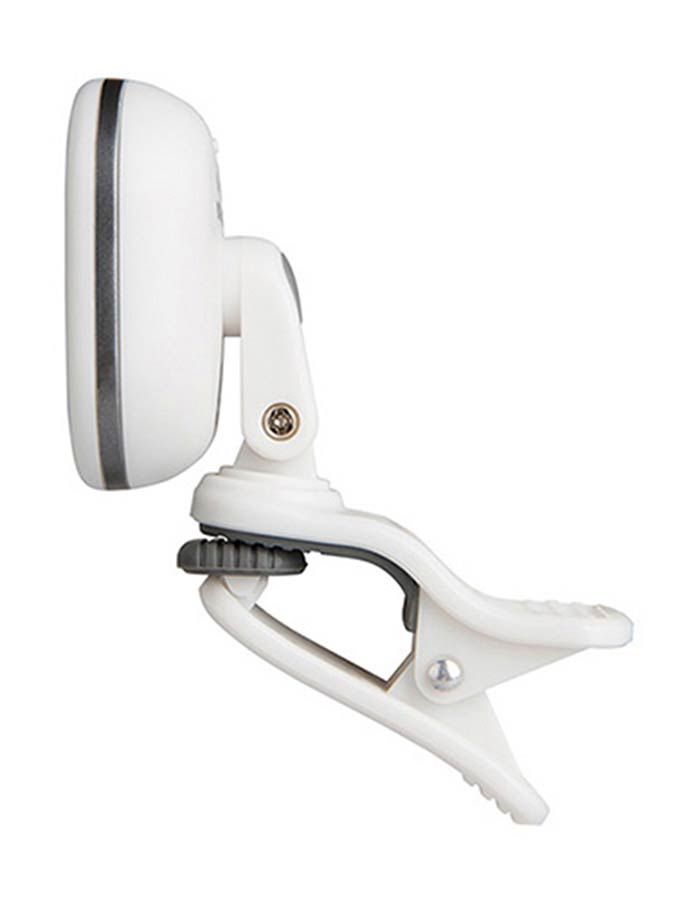 Cherub - WST-675/WH - Rechargeable Chromatic Auto-On Tuner (also G+B+U), White