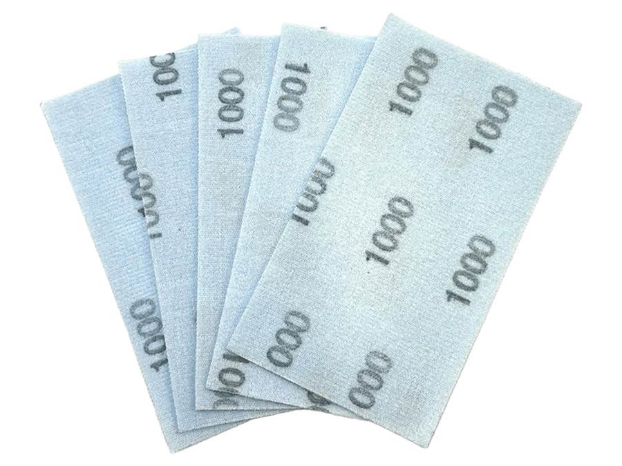 NitorLACK - N920198106 - Flex latex sanding sheets 130 x 75 mm sheets K1000 - 5 pcs