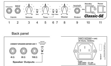 guitar amplifier "Classic SE", 12W combo, 1x12"