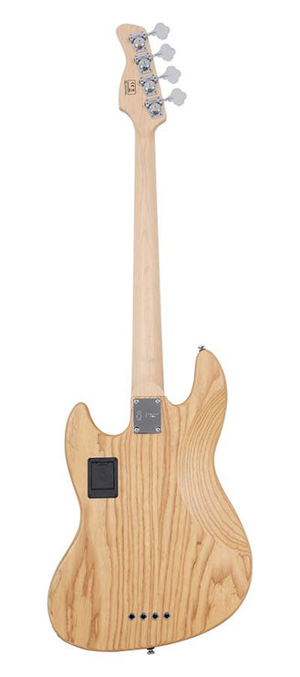 swamp ash reissue 4-string active bass guitar, natural satin