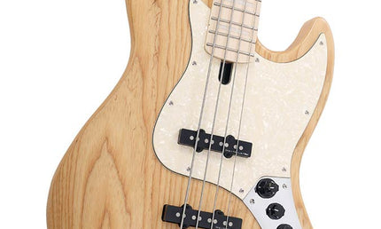 swamp ash reissue 4-string active bass guitar, natural satin