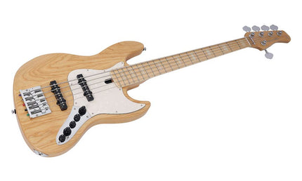 swamp ash reissue 5-string active bass guitar, natural satin