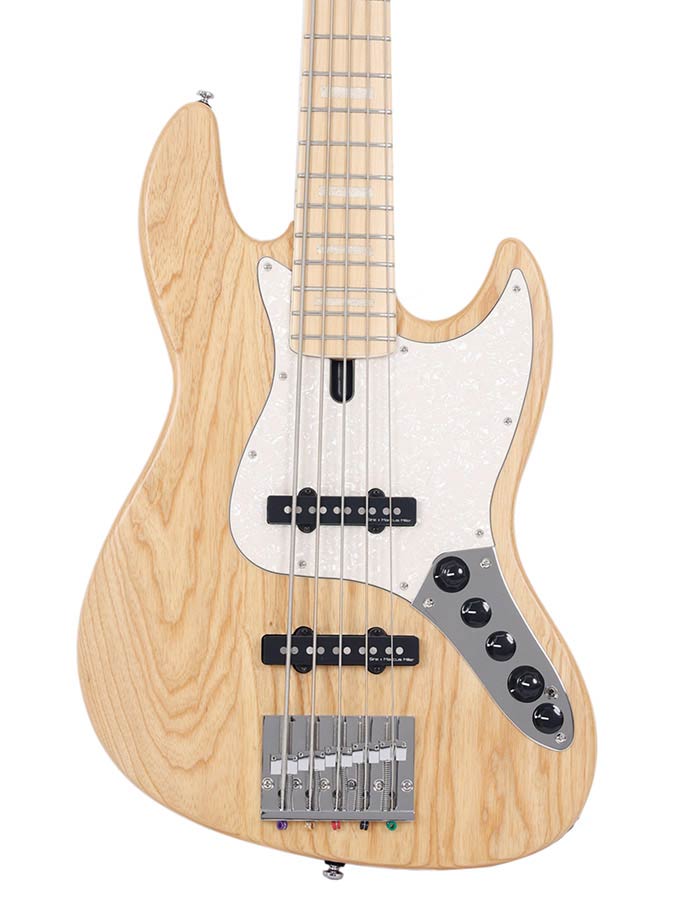 Sire Basses - V7 Sr5/nts - Swamp Ash Reissue 5-String Active Bass Guitar – Guitar, Natural