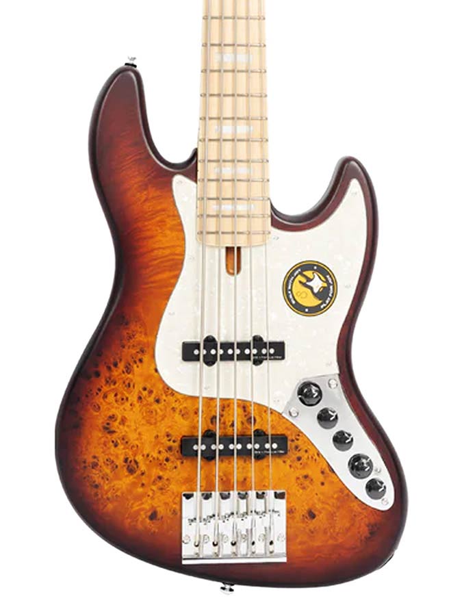 Sire Basses - V7 Sr5/tss - Swamp Ash Reissue 5-String Active Bass Guitar – Tobacco Sunburst